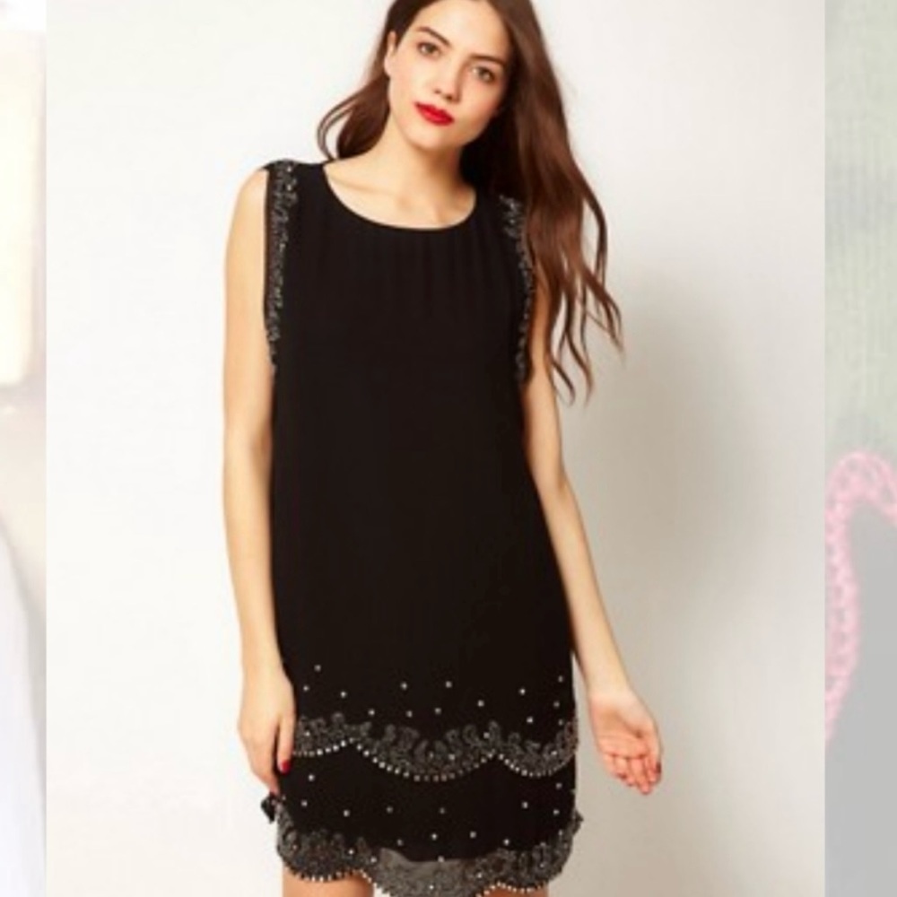 TED BAKER LONDON, FLAPPER DRESS SIZE 3 (US8)